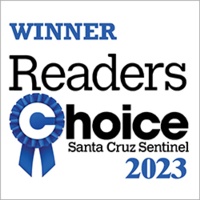 Graphic: Winner Santa Cruz Sentinel Readers' Choice logo for 2023